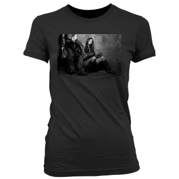 Summer Glau Women's Junior Cut Crewneck T-Shirt