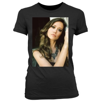 Summer Glau Women's Junior Cut Crewneck T-Shirt