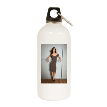 Summer Glau White Water Bottle With Carabiner