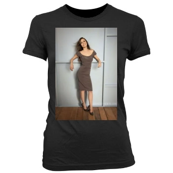 Summer Glau Women's Junior Cut Crewneck T-Shirt