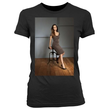 Summer Glau Women's Junior Cut Crewneck T-Shirt