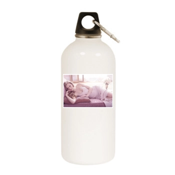 Svetlana Khodchenkova White Water Bottle With Carabiner