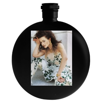 Helena Bonham Carter Round Flask