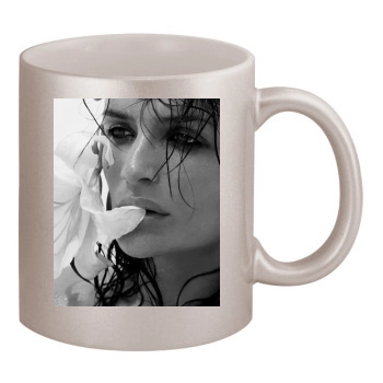 Helena Christensen 11oz Metallic Silver Mug