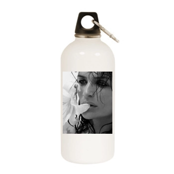 Helena Christensen White Water Bottle With Carabiner