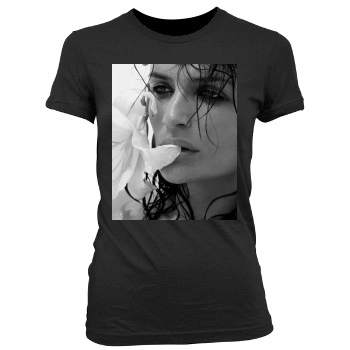 Helena Christensen Women's Junior Cut Crewneck T-Shirt