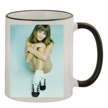 Helena Christensen 11oz Colored Rim & Handle Mug