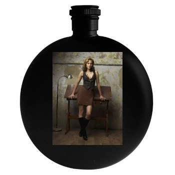 Hilarie Burton Round Flask