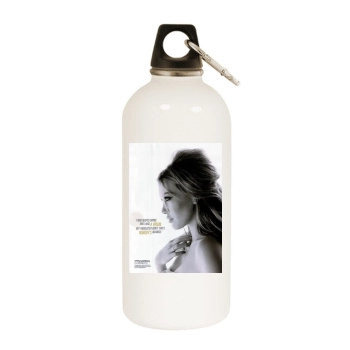 Hilary Duff White Water Bottle With Carabiner