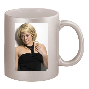 Hilary Duff 11oz Metallic Silver Mug