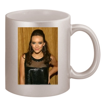 Hilary Duff 11oz Metallic Silver Mug