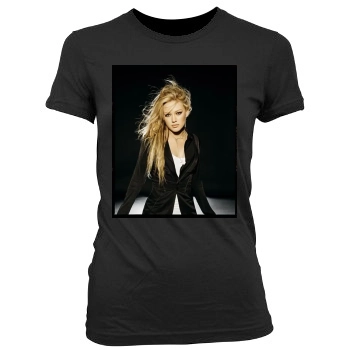 Hilary Duff Women's Junior Cut Crewneck T-Shirt