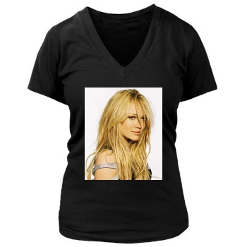 Hilary Duff Women's Deep V-Neck TShirt