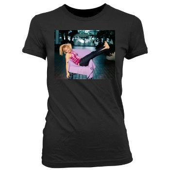 Hilary Duff Women's Junior Cut Crewneck T-Shirt