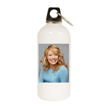 Hilary Duff White Water Bottle With Carabiner