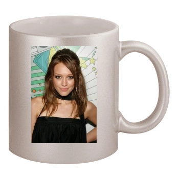 Hilary Duff 11oz Metallic Silver Mug