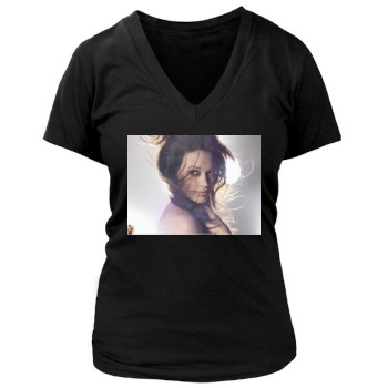 Hilary Duff Women's Deep V-Neck TShirt