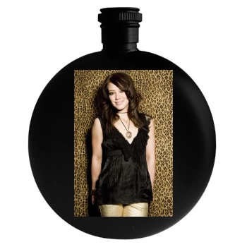 Hilary Duff Round Flask