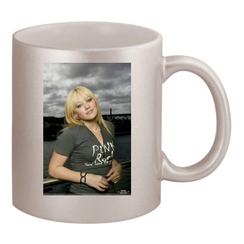 Hilary Duff 11oz Metallic Silver Mug