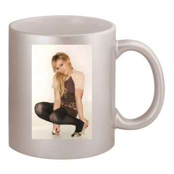 Hilary Duff 11oz Metallic Silver Mug