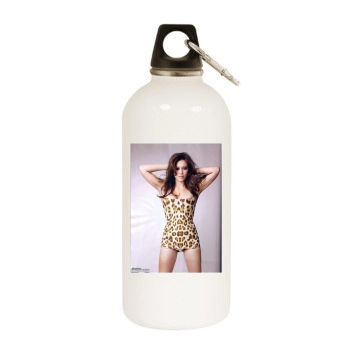 Hilary Duff White Water Bottle With Carabiner