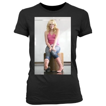 Hilary Duff Women's Junior Cut Crewneck T-Shirt