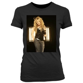 Hilary Duff Women's Junior Cut Crewneck T-Shirt