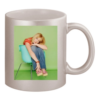 Hilary Duff 11oz Metallic Silver Mug