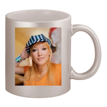 Hilary Duff 11oz Metallic Silver Mug