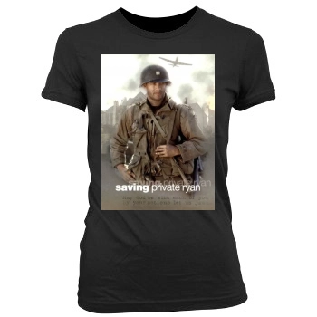 Saving Private Ryan (1998) Women's Junior Cut Crewneck T-Shirt