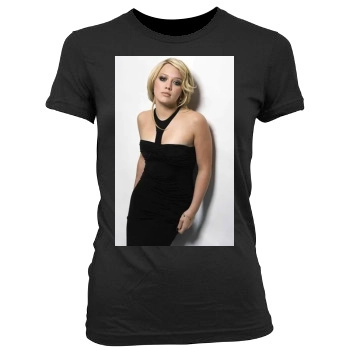 Hilary Duff Women's Junior Cut Crewneck T-Shirt