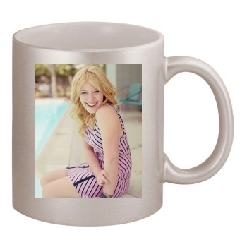 Hilary Duff 11oz Metallic Silver Mug