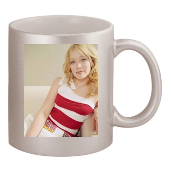 Hilary Duff 11oz Metallic Silver Mug