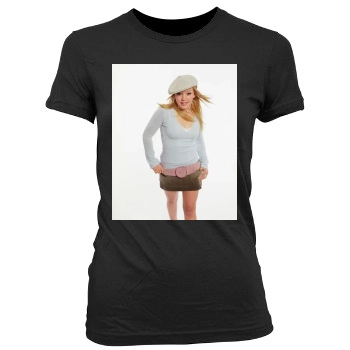 Hilary Duff Women's Junior Cut Crewneck T-Shirt