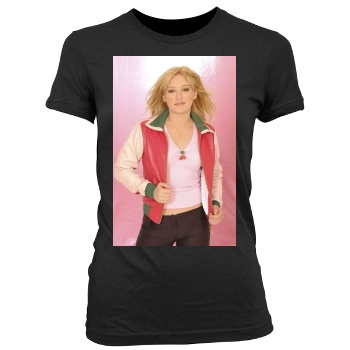 Hilary Duff Women's Junior Cut Crewneck T-Shirt