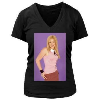 Hilary Duff Women's Deep V-Neck TShirt