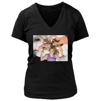 Hilary Duff Women's Deep V-Neck TShirt