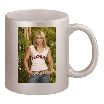 Hilary Duff 11oz Metallic Silver Mug