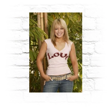 Hilary Duff Metal Wall Art