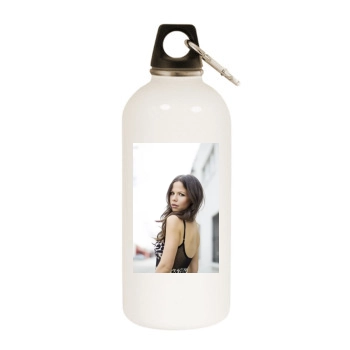 Tammin Sursok White Water Bottle With Carabiner