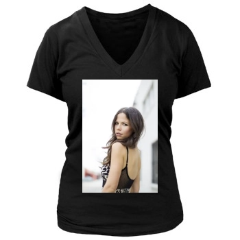 Tammin Sursok Women's Deep V-Neck TShirt