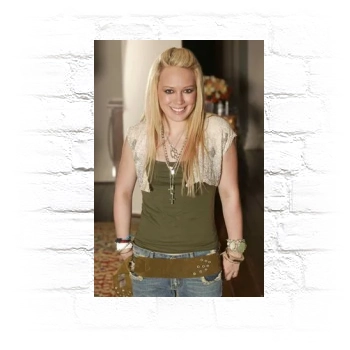 Hilary Duff Metal Wall Art