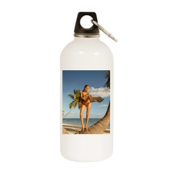 Tanya Mityushina White Water Bottle With Carabiner