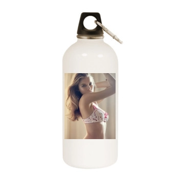 Tanya Mityushina White Water Bottle With Carabiner