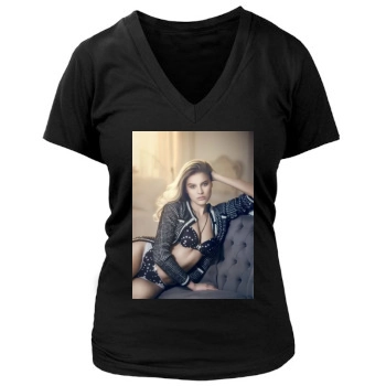 Tanya Mityushina Women's Deep V-Neck TShirt