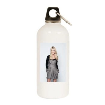 Tara Reid White Water Bottle With Carabiner