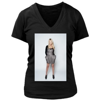 Tara Reid Women's Deep V-Neck TShirt