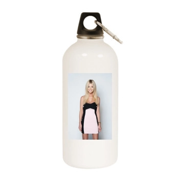 Tara Reid White Water Bottle With Carabiner