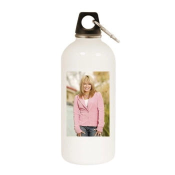 Hilary Duff White Water Bottle With Carabiner