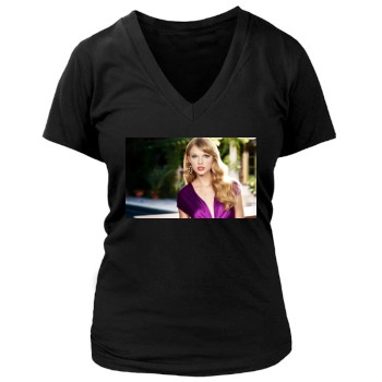 Taylor Swift Women's Deep V-Neck TShirt